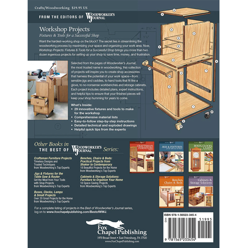 Workshop Projects, Fixtures & Tools for a Successful Shop - Woodworker's Journal