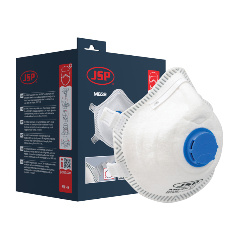 JSP wegwerp stofmasker FFP3, 10 stuks