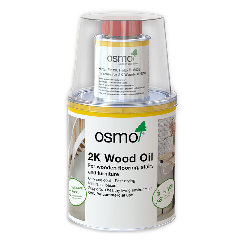 Osmo 2K houtolie 6190, zwart 1000 ml
