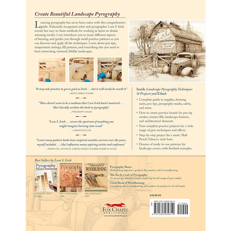 Lora. s. irish, landscape pyrography techniques & projects