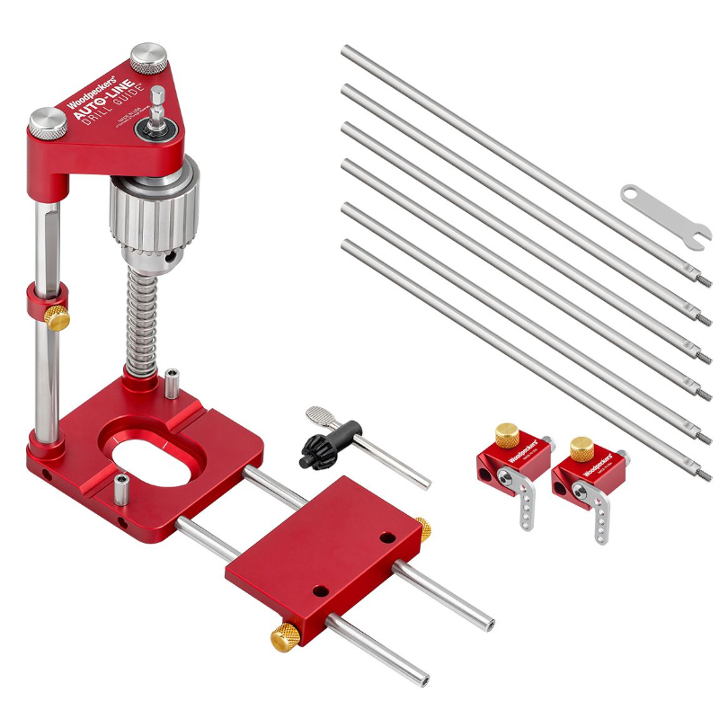 Woodpeckers Auto-Line Drill Guide - deluxe kit