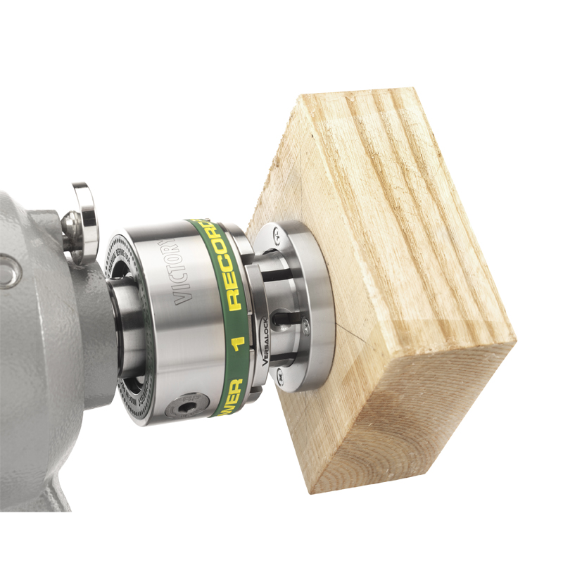 Record Power Victory chuck M33 x 3,5 met VersaLock basis- en extra klauwen