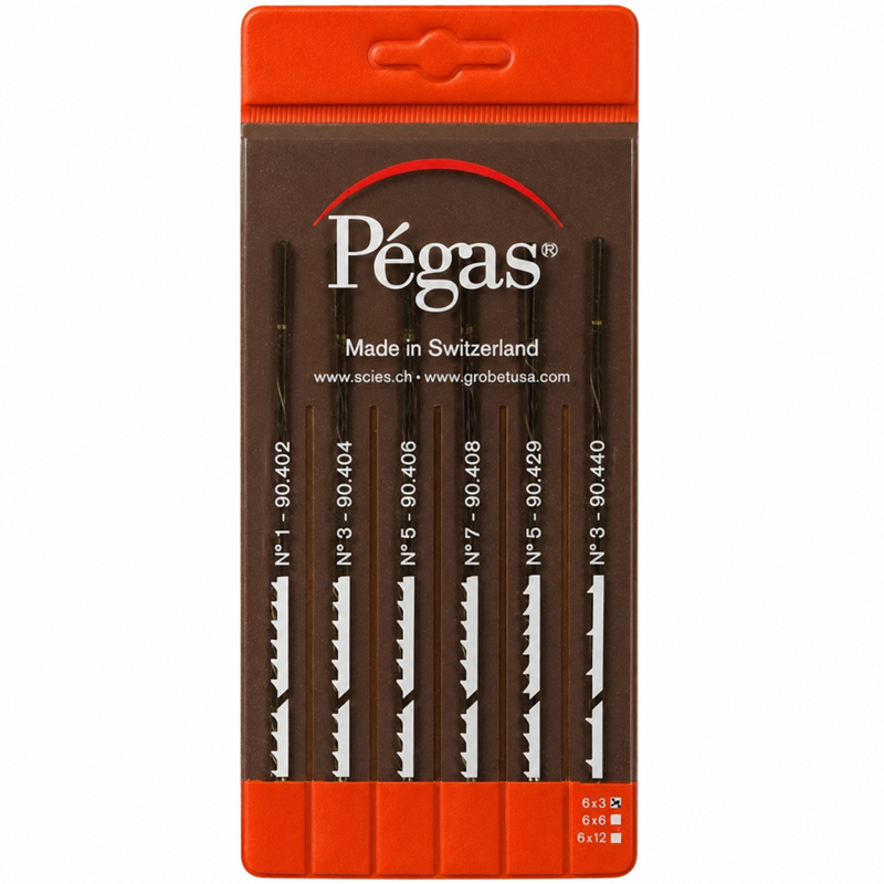 Pégas figuurzaagbladen assorti, 18 stuks