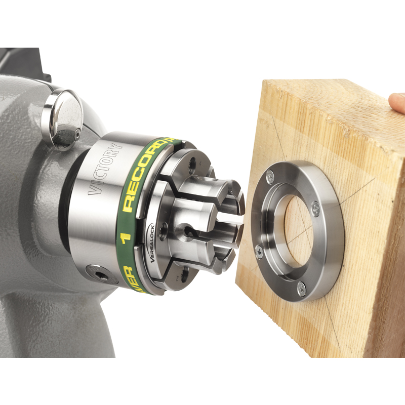 Record Power Victory chuck M33 x 3,5 met VersaLock basis- en extra klauwen