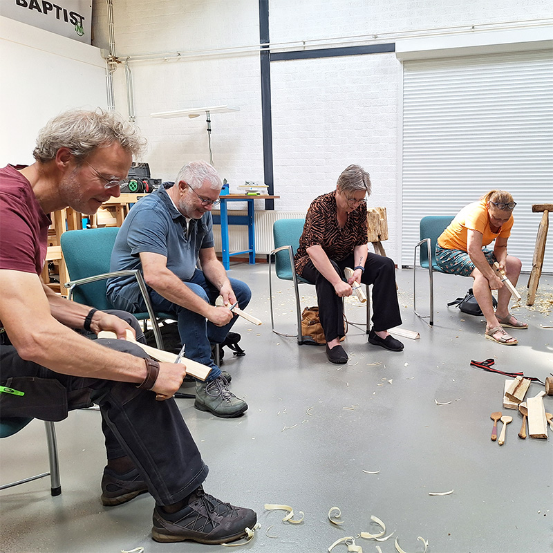 Workshop 2 lepelsnijden met VersHout op zaterdag 14 november 2026 middag