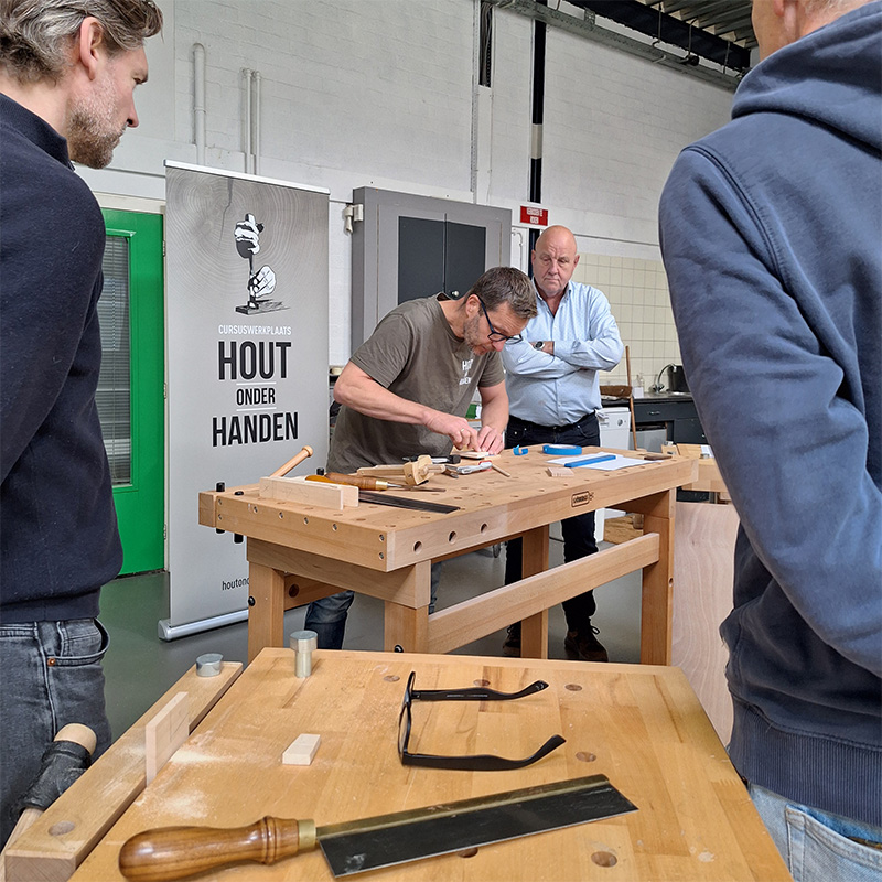 Workshop 2 meubelmaken met Hout onder Handen op zaterdag 24 oktober 2026 middag 