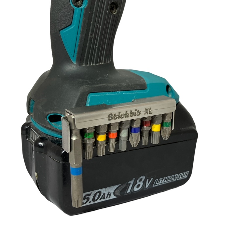 Stickbit XL magnetische bithouder voor Makita accu-schroefmachines - tijdelijk met gratis bitjes