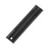 Veritas liniaal zwart aluminium vlak 300 mm