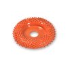 Saburrtooth schijfrasp Ø 50 mm rond oranje/extra grof