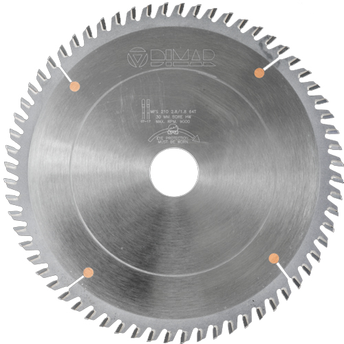 Dimar cirkelzaagblad MFS 200 x 2,0 / 3,0 x 30 mm 64T