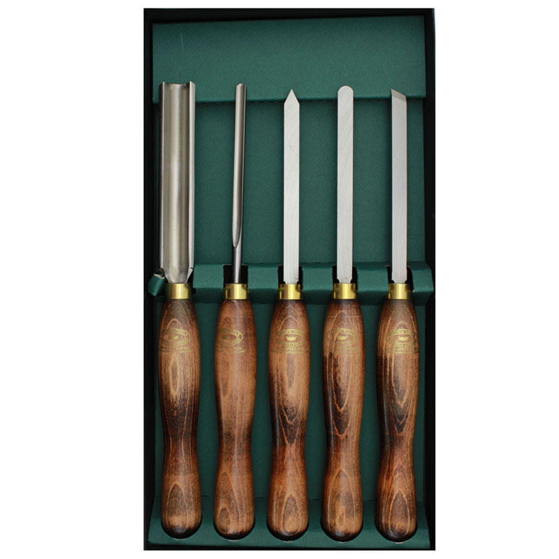 Crown houtdraaibeitelset 5-delig