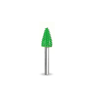 Saburr-Tooth stiftrasp spits-taps geel/fijn Ø 6 x 13 mm