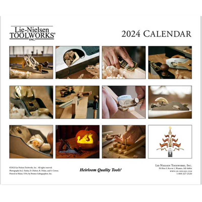 Lie-Nielsen kalender 2024 - limited edition