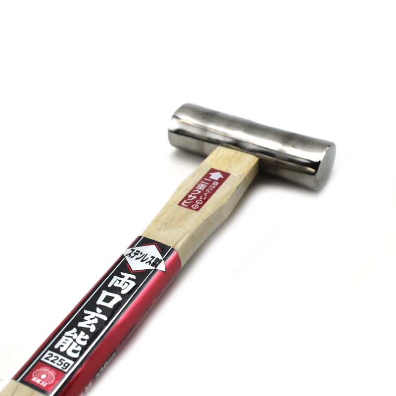 Japanse stijl Genno hamer ronde rvs kop 225 gram