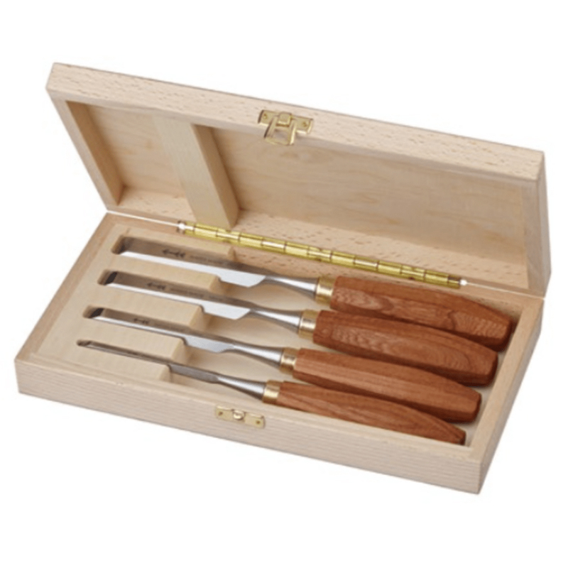 Pfeil steekbeitelset 4-delig in kist