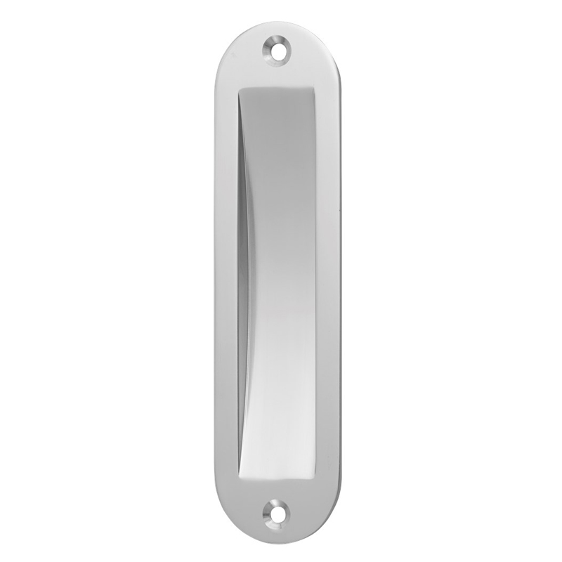Schuifdeurkom ovaal 150 x 40 mm aluminium - laatste voorraad