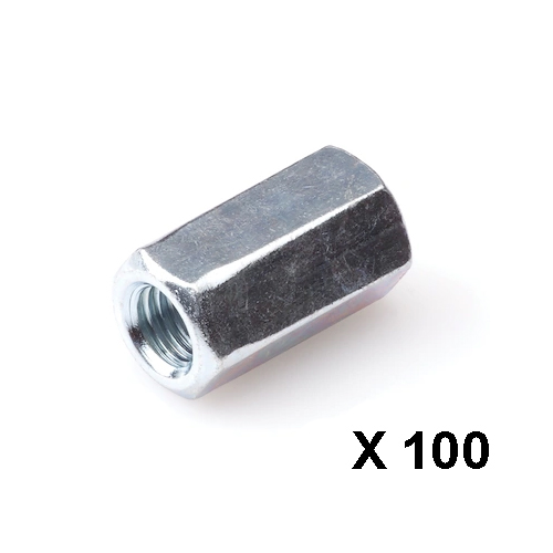 Koppelmoer verzinkt DIN6334 M6 x 18 mm