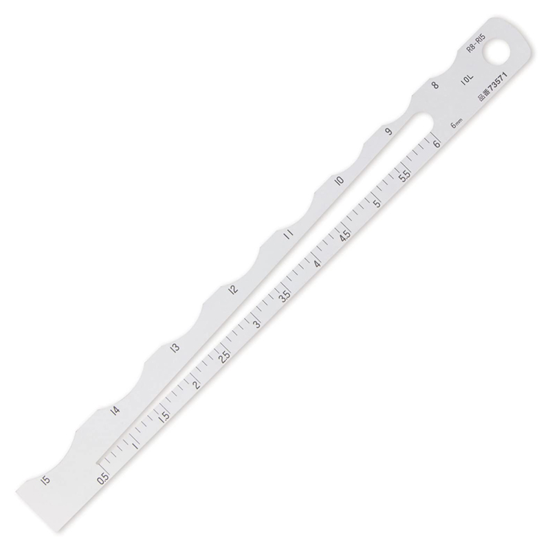Shinwa radiusmeter rvs 8 - 15 mm