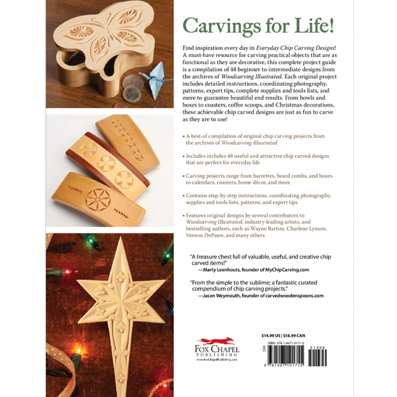 Everyday chip carving designs - Woodcarving Illustrated
