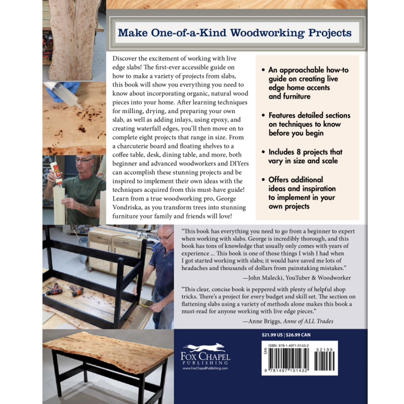 Woodworker's guide to live edge slabs - George Vondriska