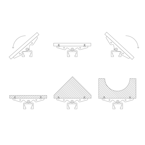 Piher set kantelbare steunen voor de PRL400
