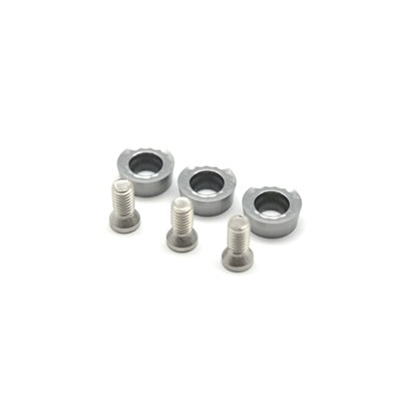 Manpa set 3 x 6 mm ronde carbide snijmessen + Torx schroeven