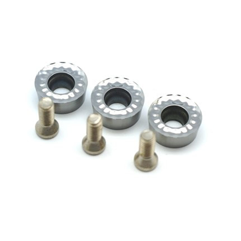 Manpa set 3 x 12 mm ronde carbide snijmessen + Torx schroeven
