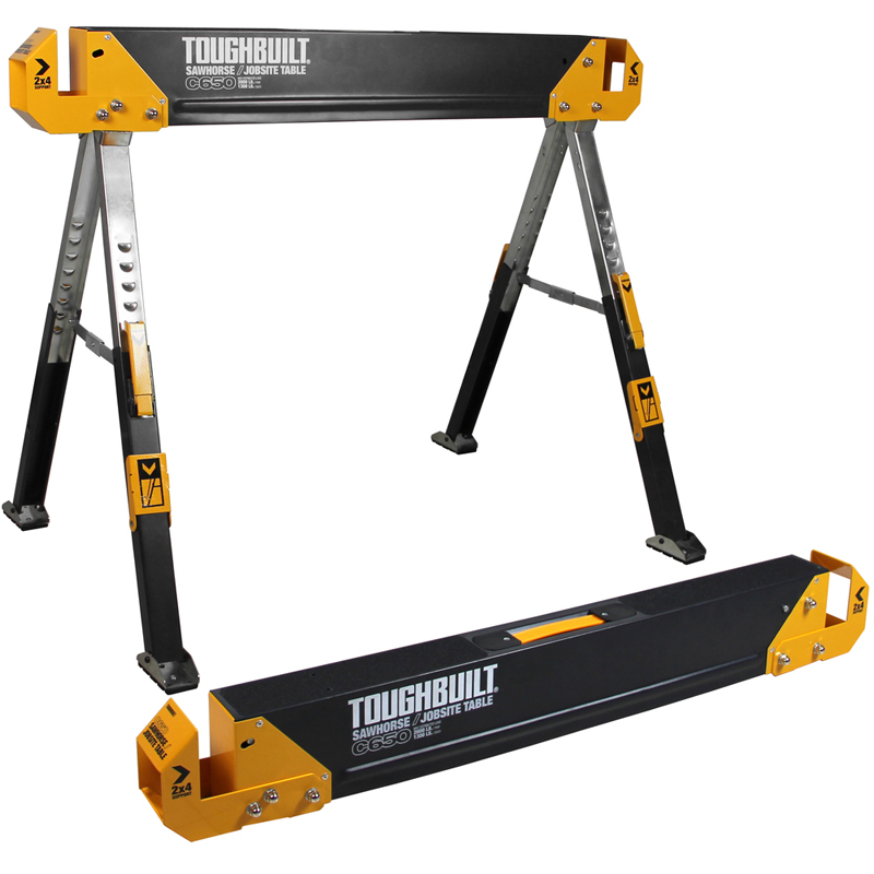 ToughBuilt C650 set van 2 stalen werkbokken 590 kg