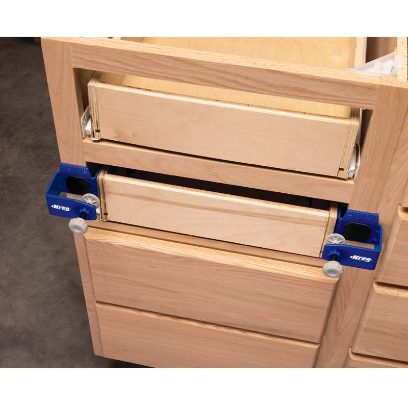 Kreg DFMT-Pro montagehulp voor ladefront