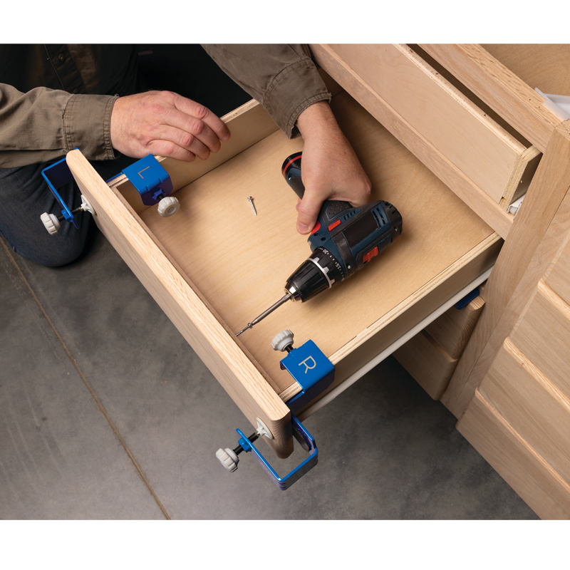 Kreg DFMT-Pro montagehulp voor ladefront