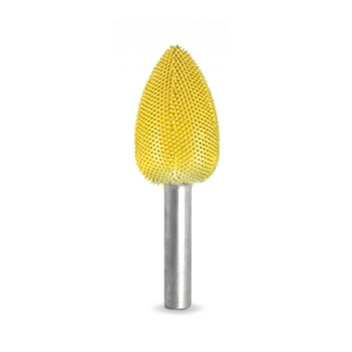 Saburr-Tooth stiftrasp vlam geel/fijn Ø 19 x 32 mm