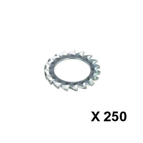 Tandveerring verzinkt DIN6798A M4 (4,3 x 8 x 0,5 mm)