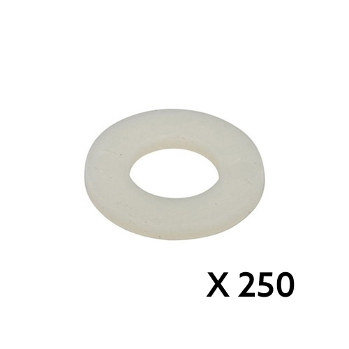Sluitring nylon DIN125A M10 (10,5 x 20 x 2,0 mm)