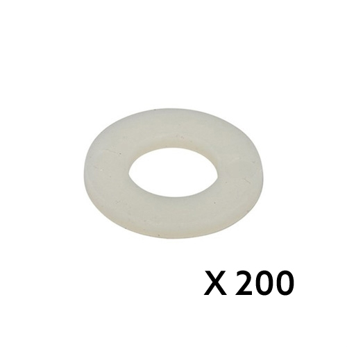 Sluitring nylon DIN125A M12 (13 x 24 x 2,5 mm)
