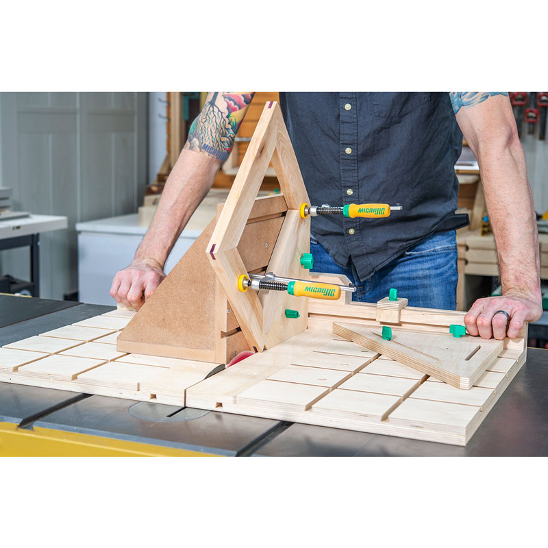 MicroJig Zeroplay Miter Bar strips voor geleiderails set