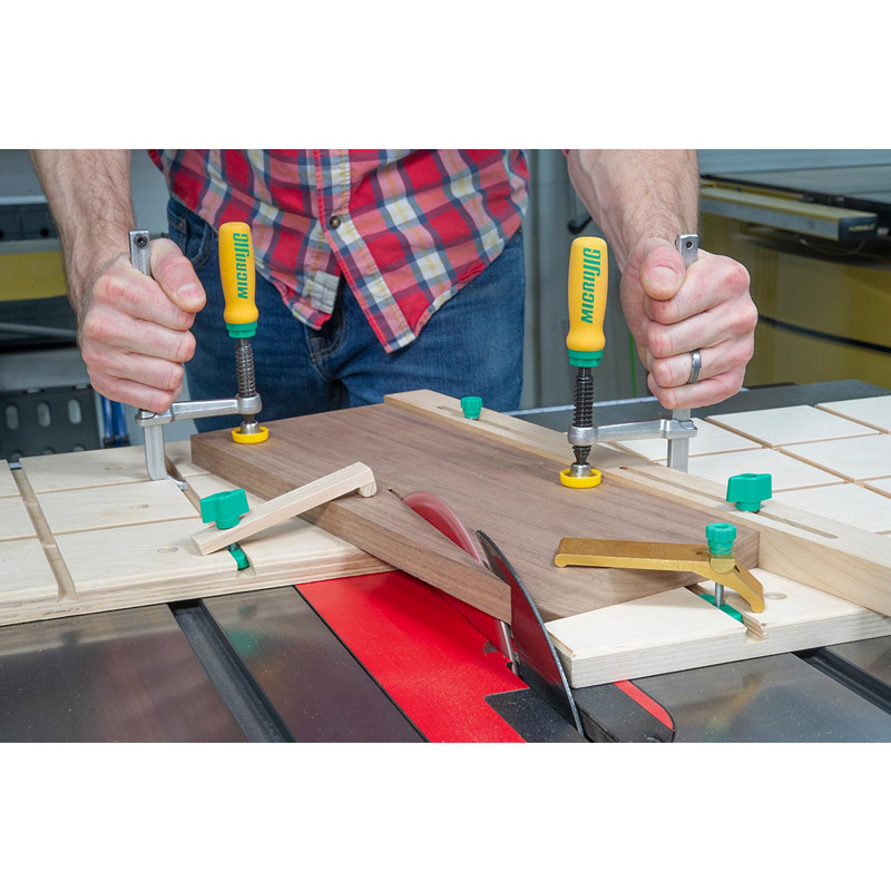 MicroJig Zeroplay Miter Bar strips voor geleiderails set