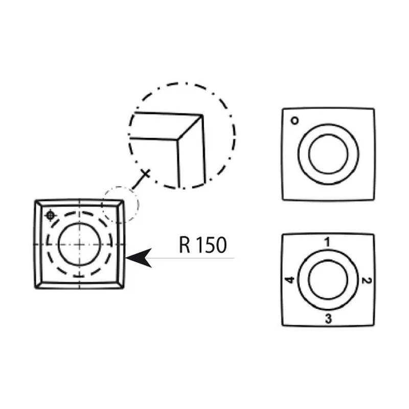 Vervangingsmessen 15 x 15 mm voor de spiral vandiktebank