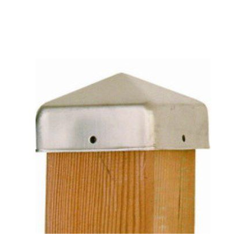 Paalornament piramide rvs 91 x 91 mm