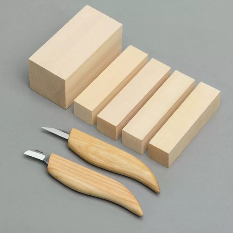 BeaverCraft S16 houtsnijset 2-delig inclusief lindenhout
