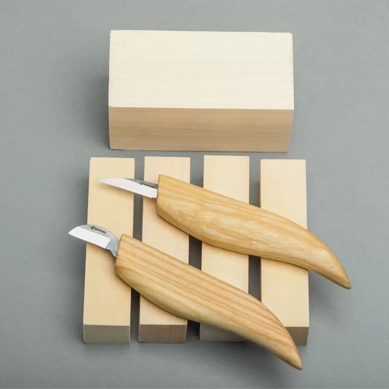 BeaverCraft S16 houtsnijset 2-delig inclusief lindenhout
