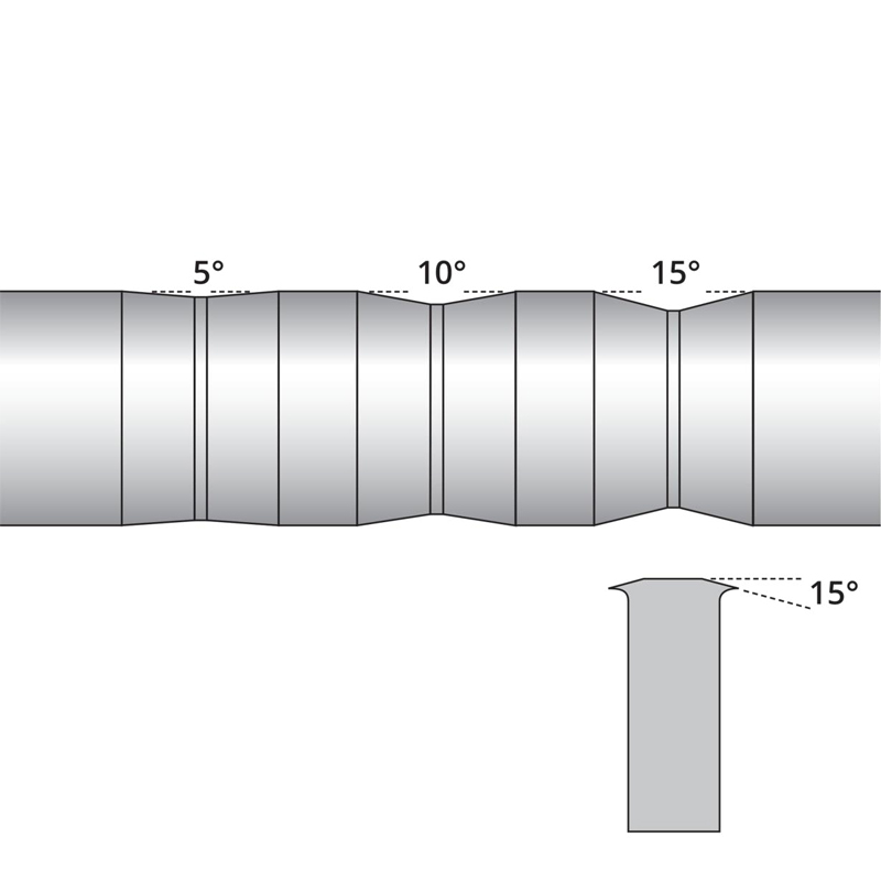 Accu-Burr aanzetstaal 125 mm