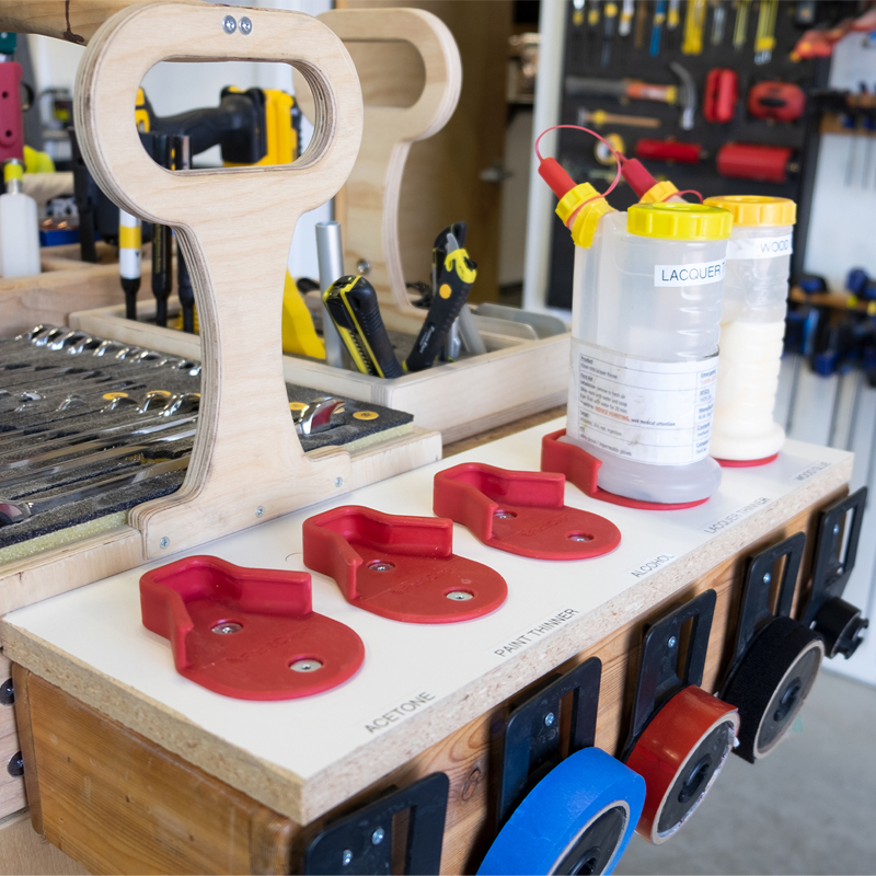 FastCap rode basisplaat voor de Glübot lijmfles