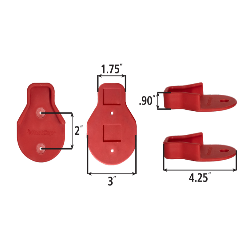 FastCap rode basisplaat voor de Glübot lijmfles