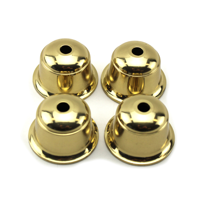 Kaarshouder set 22 mm vermessingd, 4-delig