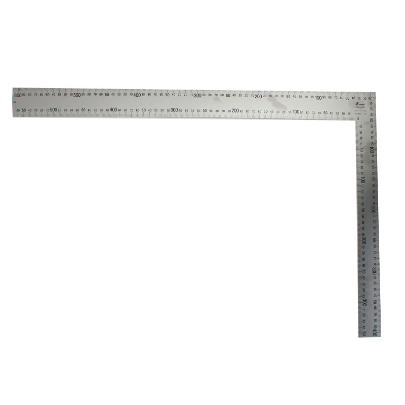 Shinwa Japanse winkelhaak rvs 8x maataanduiding 400/600 mm 