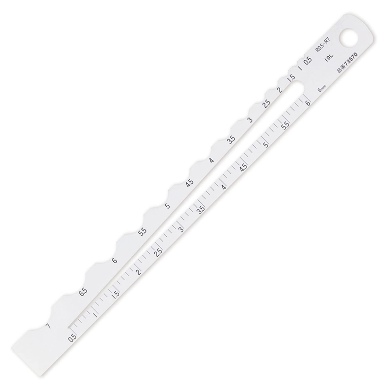 Shinwa radiusmeter rvs 0,5 - 7 mm