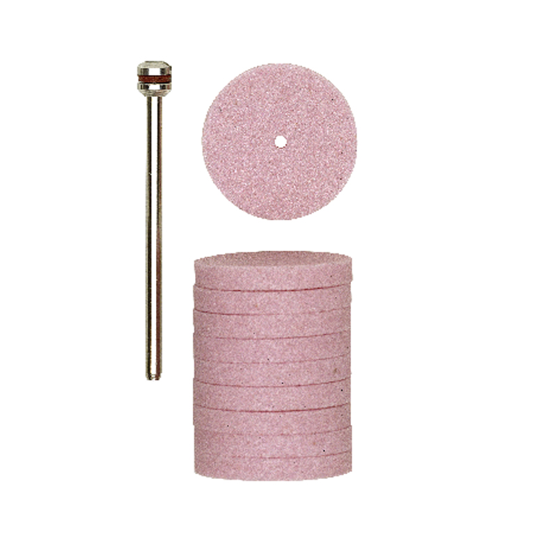 Proxxon roze slijpschijven Ø 22 mm 10 stuks + houder