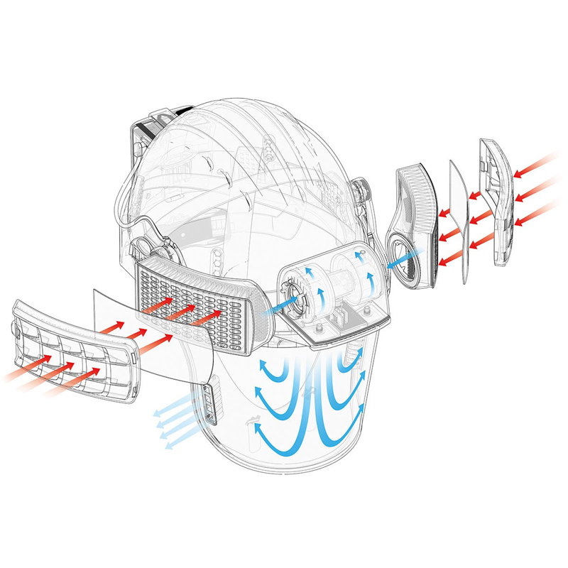 JSP PowerCap Infinity complete helm met luchtventilatie zwart