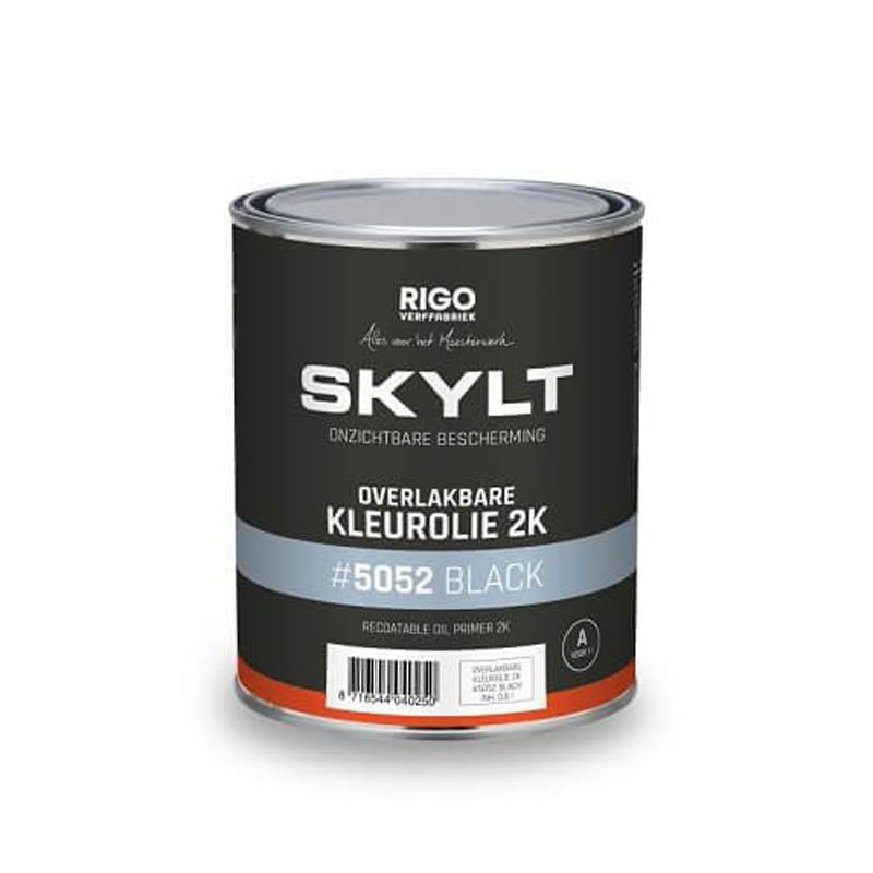 Rigo Skylt overlakbare kleurolie 2K Black 1000 ml