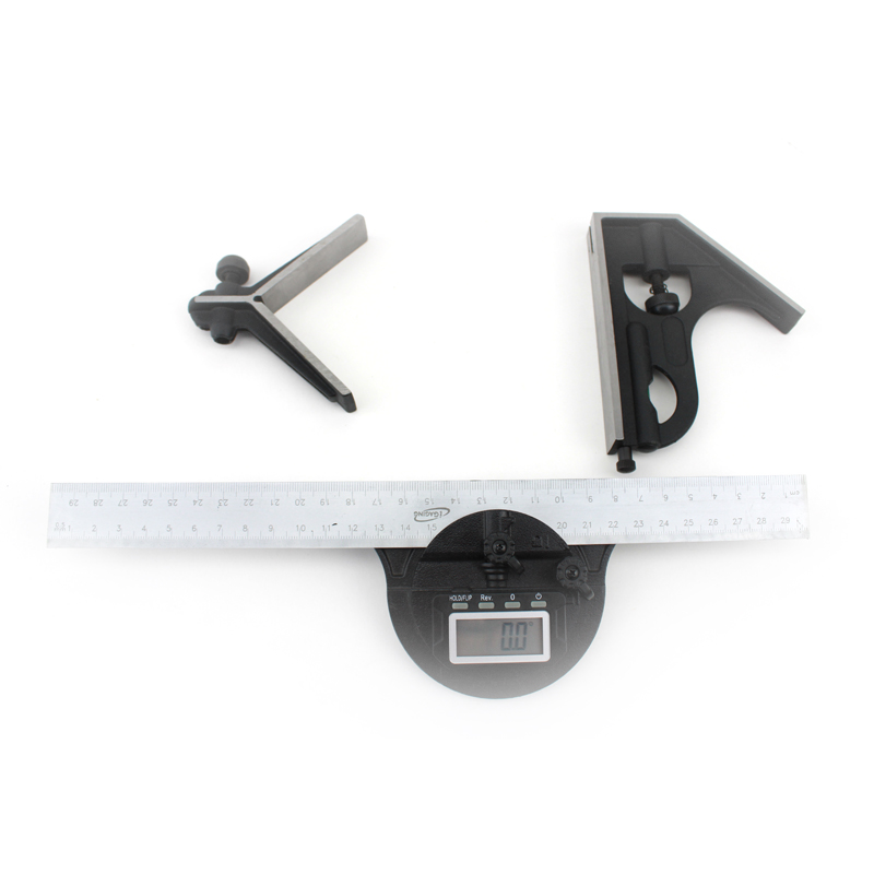 iGaging digitale gecombineerde winkelhaak 4-delig